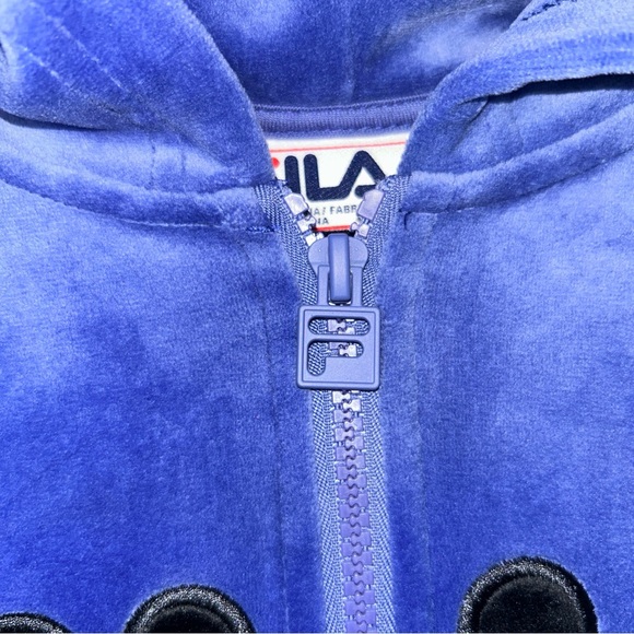 Fila Women’s Velour Hooded Pullover Sweatshirt, Size XXL - Picture 4 of 11
